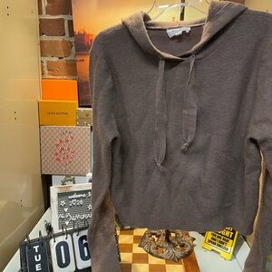 CASHMERE PULLOVER HOODIE